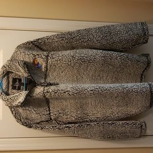 Super soft sherpa quarter zip jacket, Kansas University embroidery size xl